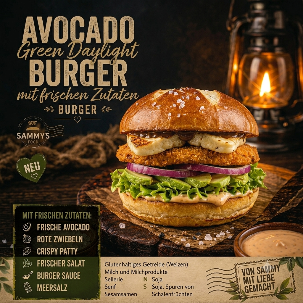 Avocado Green Daylight Burger