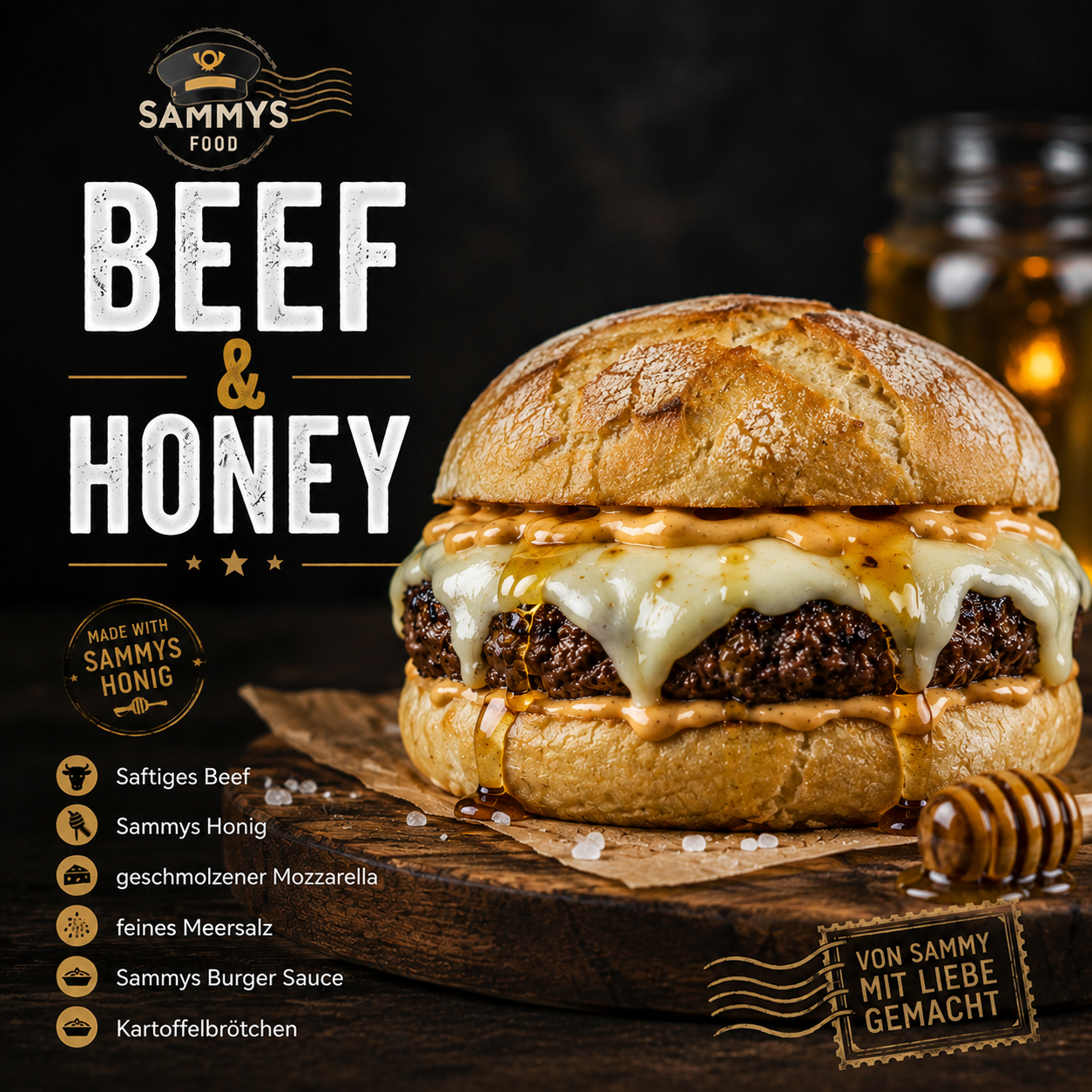 Beef & Honey Burger