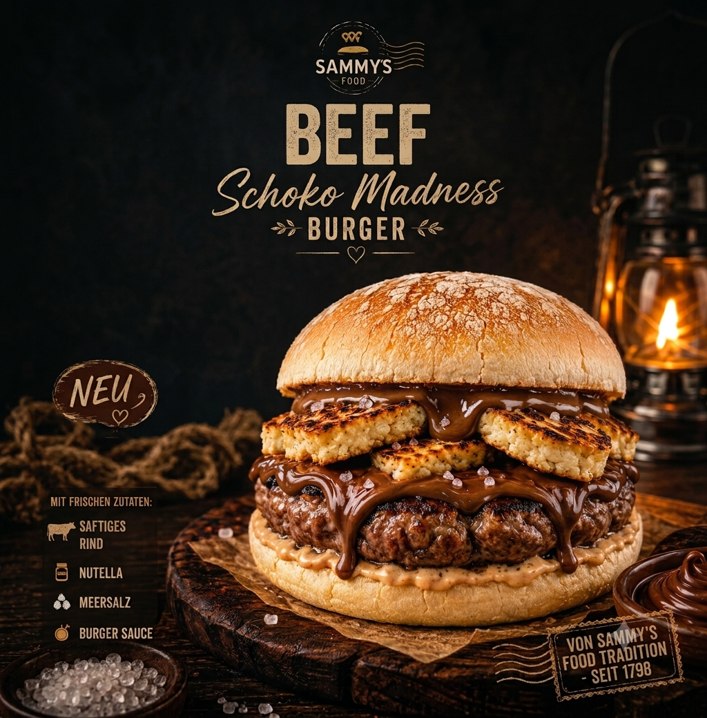 Beef, Schoko Madness Burger